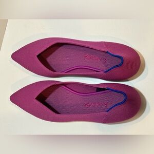 Rothy’s The Point pointed toe flats in dragonfruit size 8.5